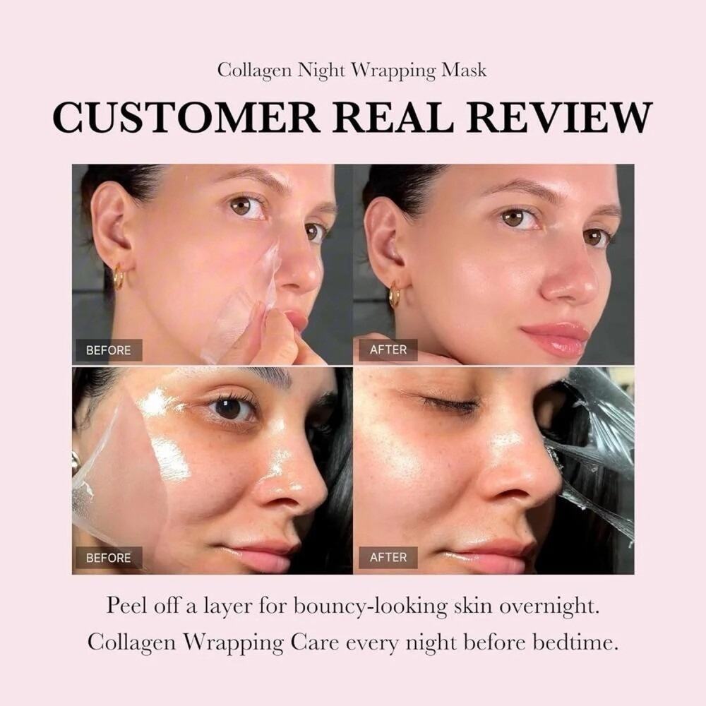 Medicube Collagen Night Wrapping Mask 75ml Firming Moisturizing K-Beauty NIB - Picture 2 of 4